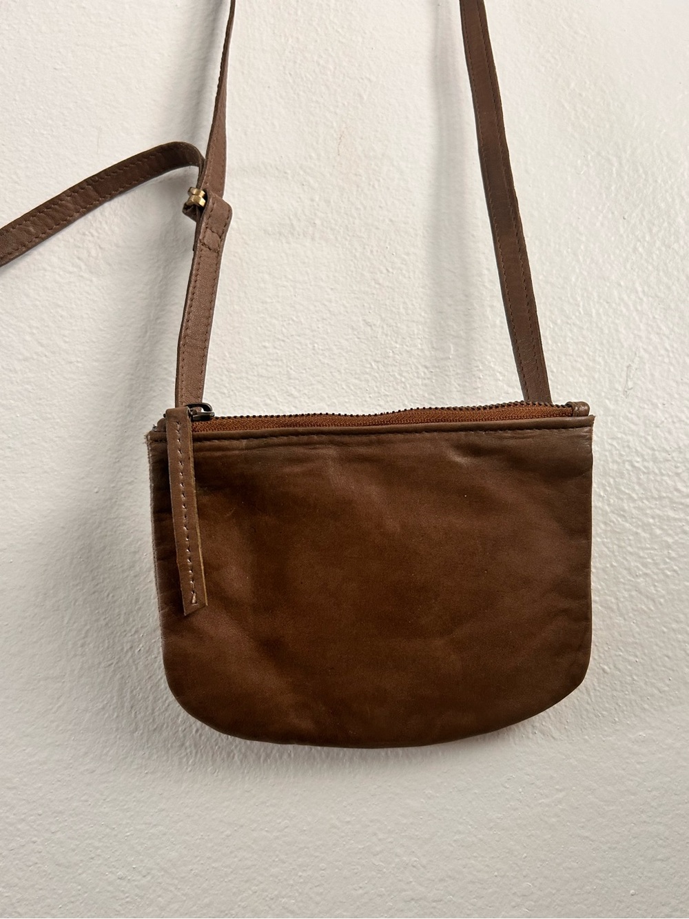 Free People Tan Leather Crossbody / Belt Bag